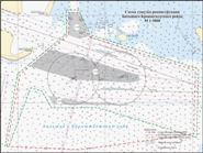 Схема района дноуглубительных работ на Большом Кронштадтском рейде