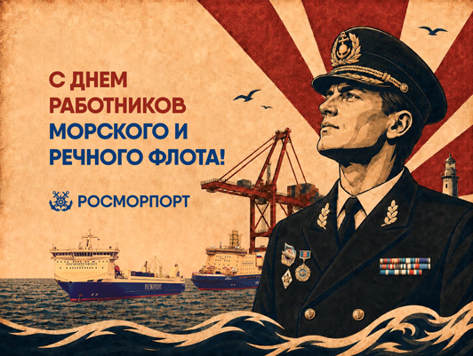 Поздравление Генерального директора ФГУП «Росморпорт» с Днем работников морского и речного флота