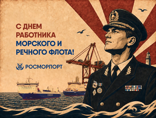 Поздравление Генерального директора ФГУП «Росморпорт» с Днем работников морского и речного флота