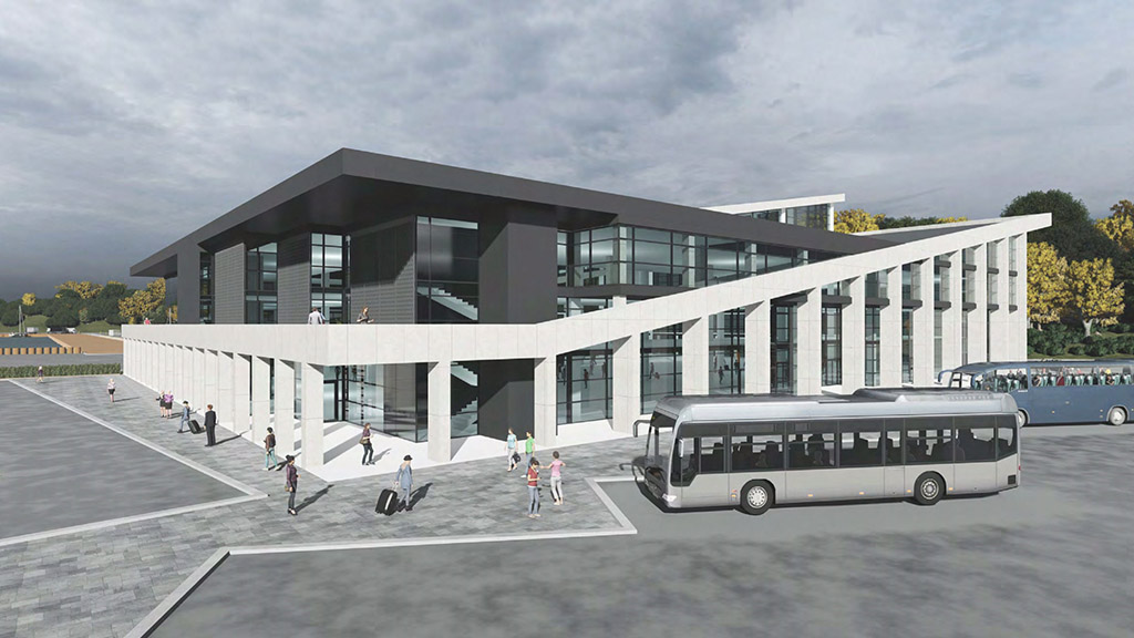 3D-модель международного морского терминала 3D-модель международного морского терминала